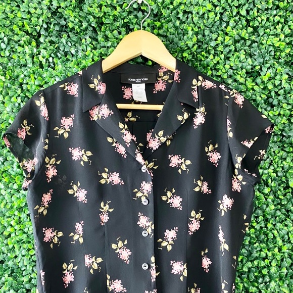 vintage 90’s Floral Jones New York blouse - Picture 2 of 8